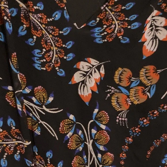 Patterned Black multicolor Dress - Picture 4 of 4